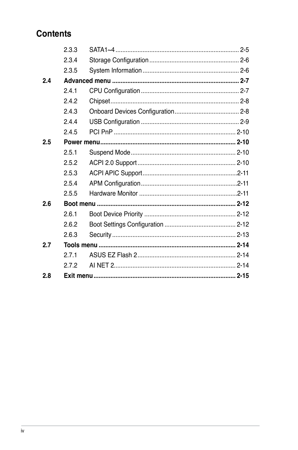 Asus P5QL-I/SI User Manual | Page 4 / 40