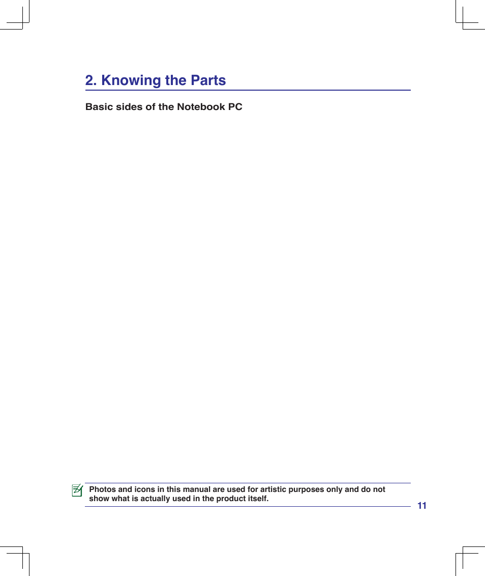 Knowing the parts | Asus B51E User Manual | Page 11 / 79