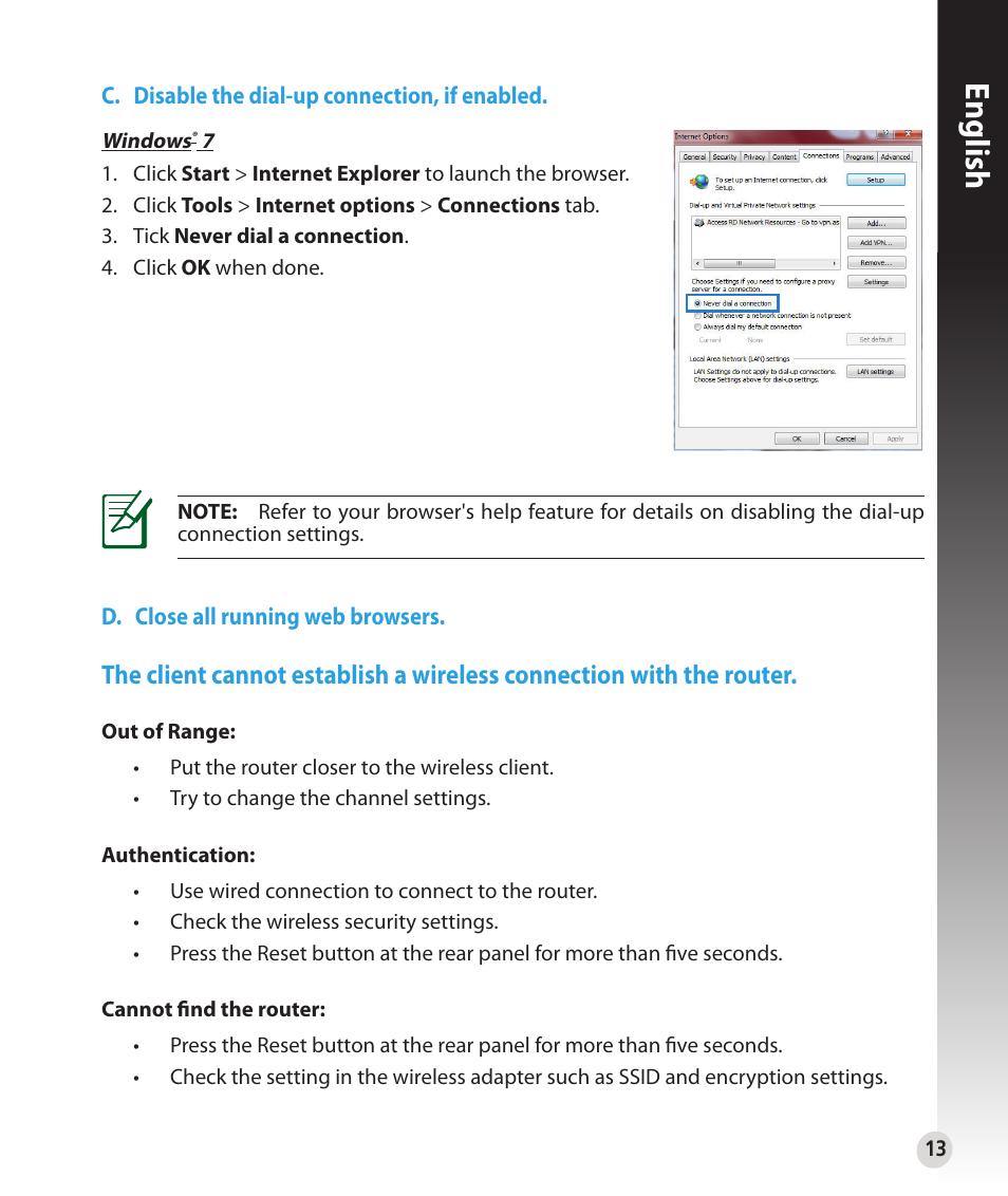English | Asus RT-N53 User Manual | Page 13 / 59