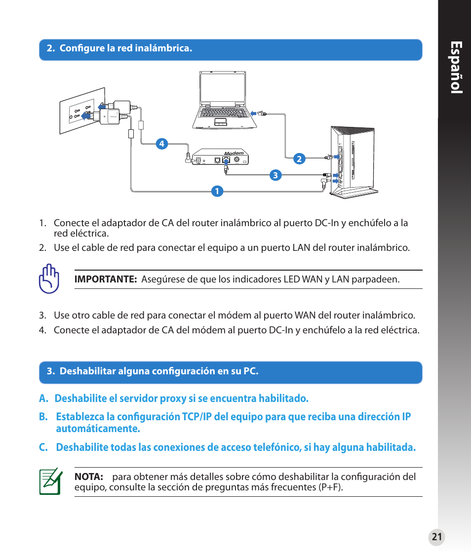 Español | Asus RT-N53 User Manual | Page 21 / 59