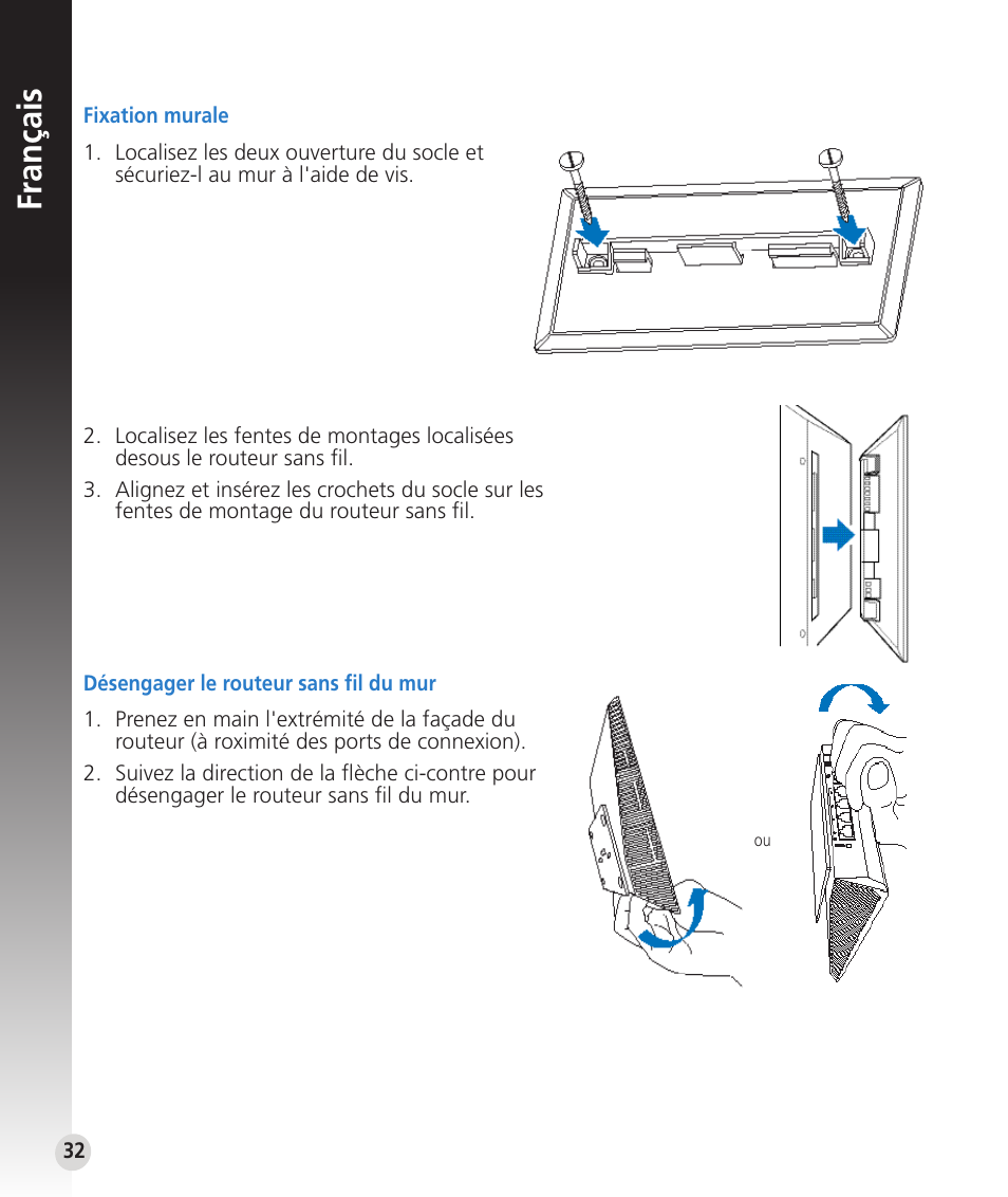 Français | Asus RT-N53 User Manual | Page 32 / 59