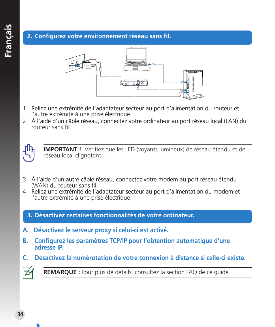 Français | Asus RT-N53 User Manual | Page 34 / 59
