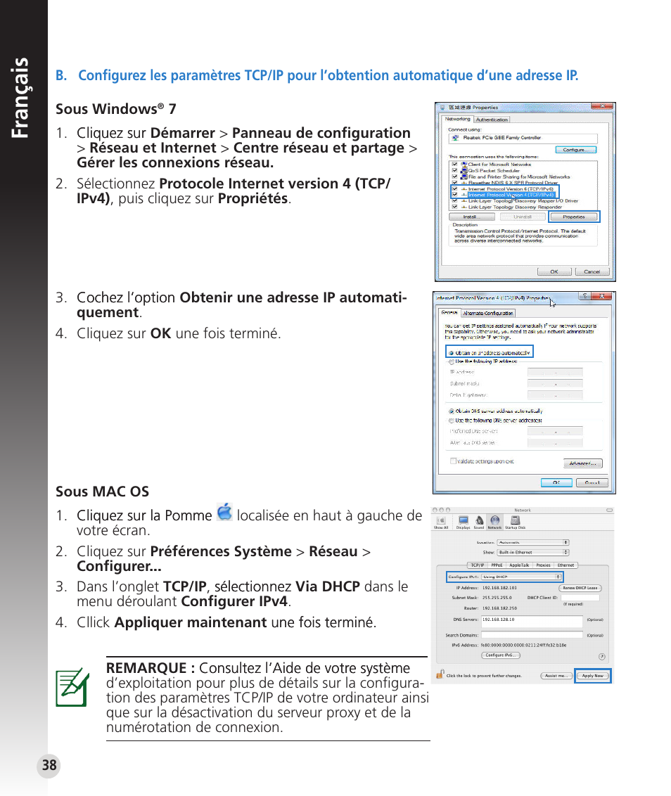 Français | Asus RT-N53 User Manual | Page 38 / 59