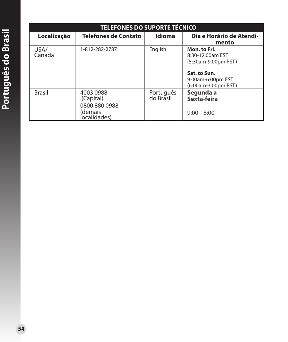 Por tuguês do br asil | Asus RT-N53 User Manual | Page 54 / 59