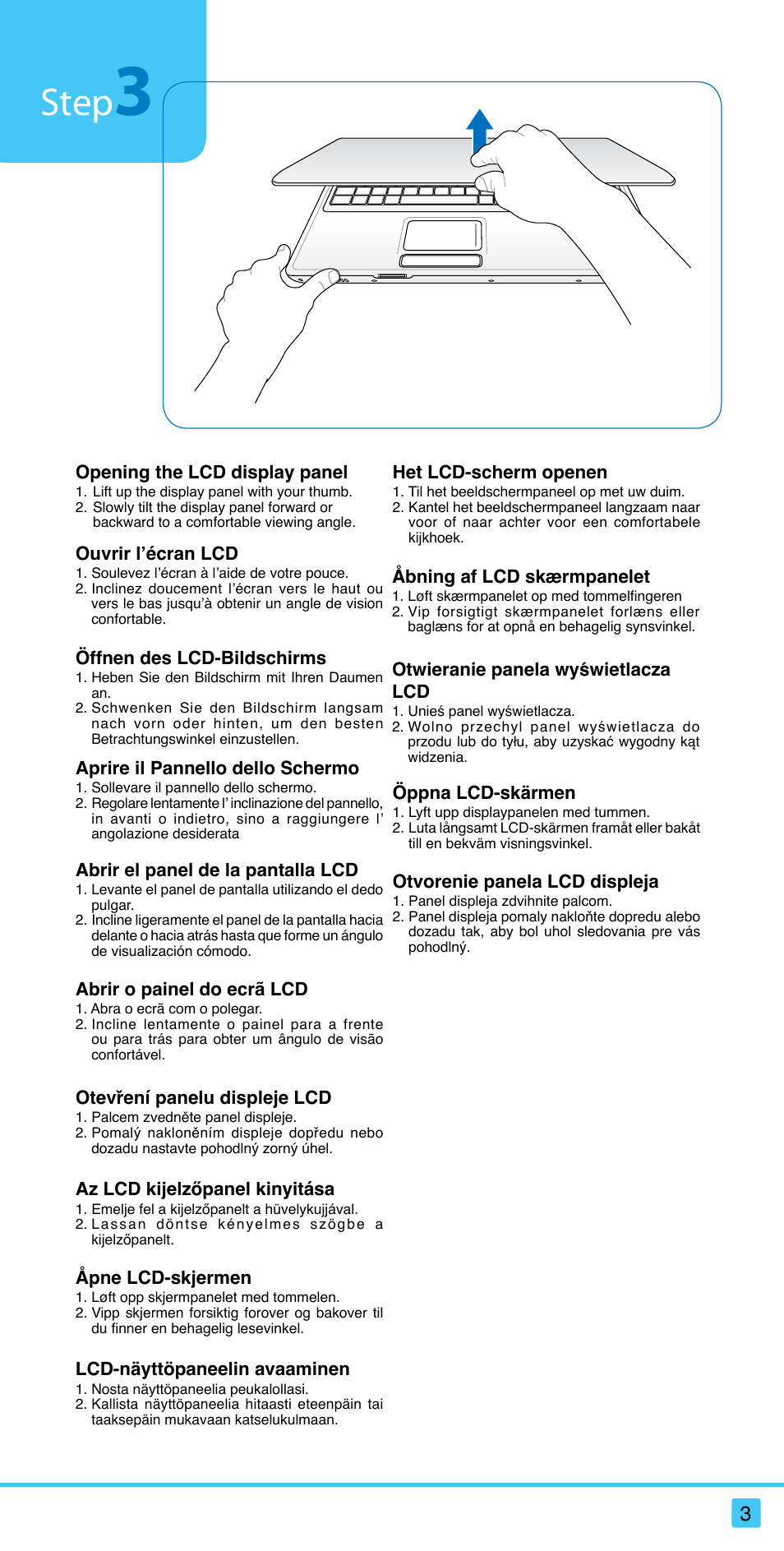 Step | Asus X61Z User Manual | Page 3 / 21