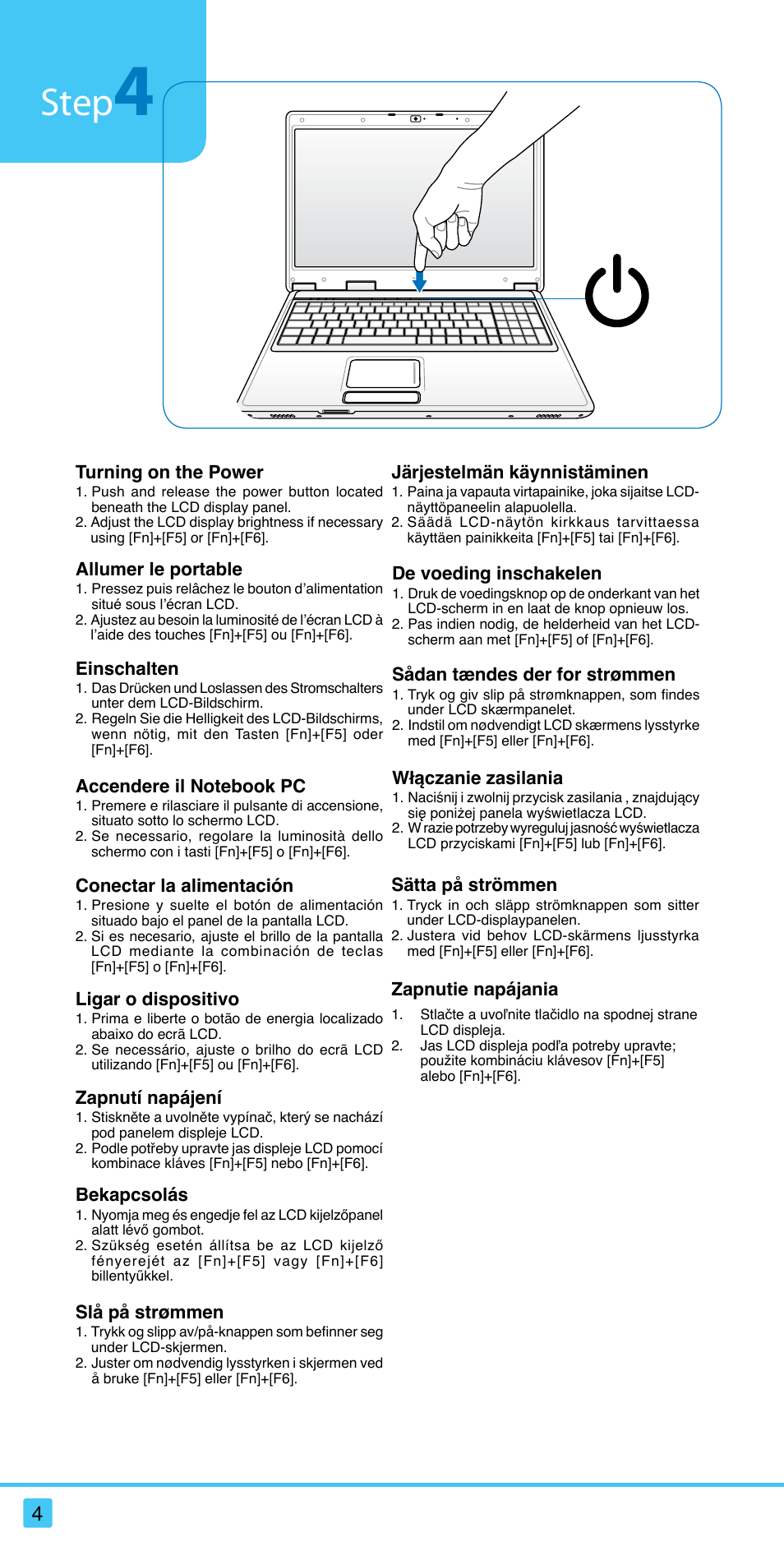 Step | Asus X61Z User Manual | Page 4 / 21