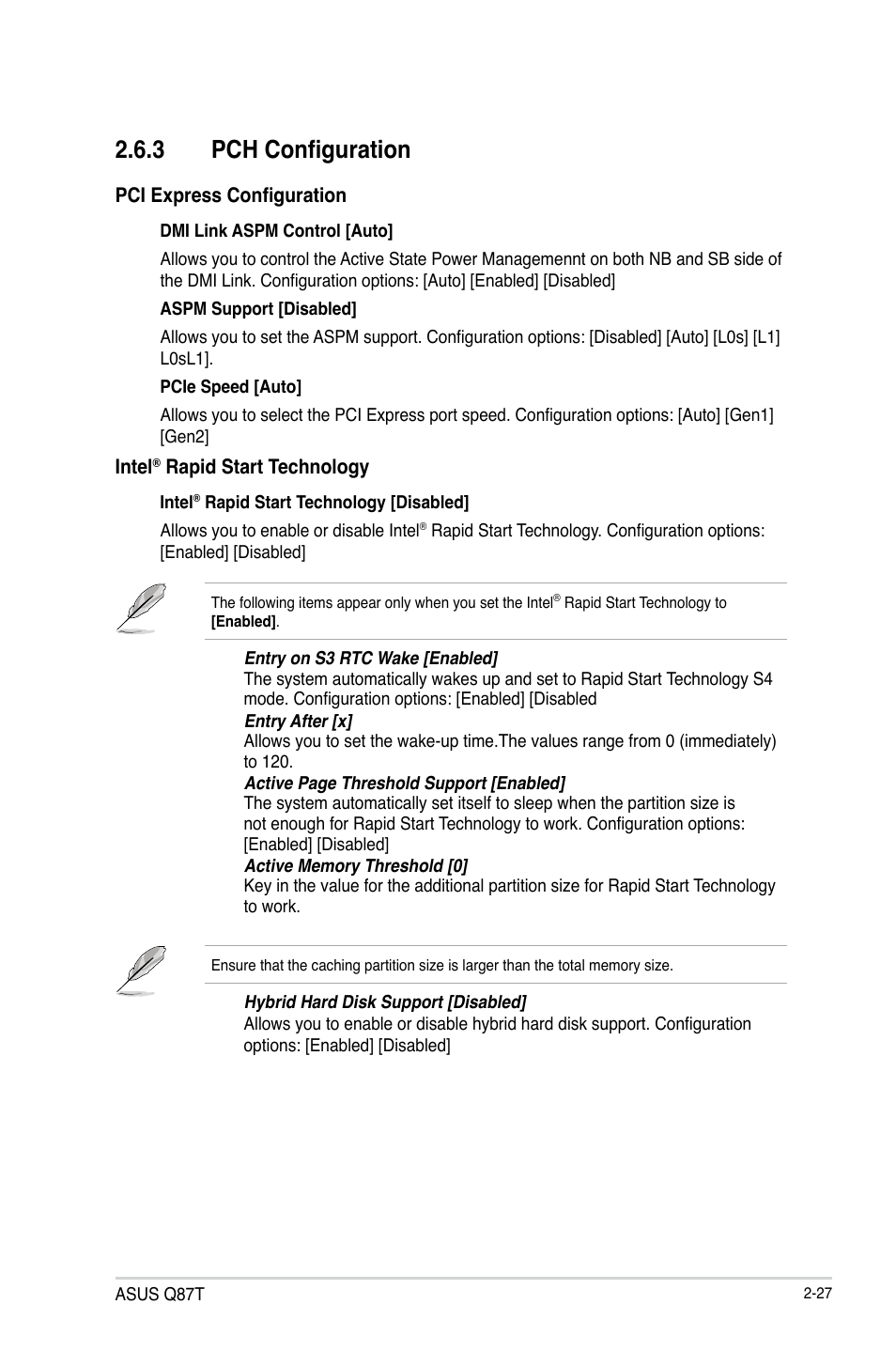 3 pch configuration | Asus Q87T User Manual | Page 59 / 84