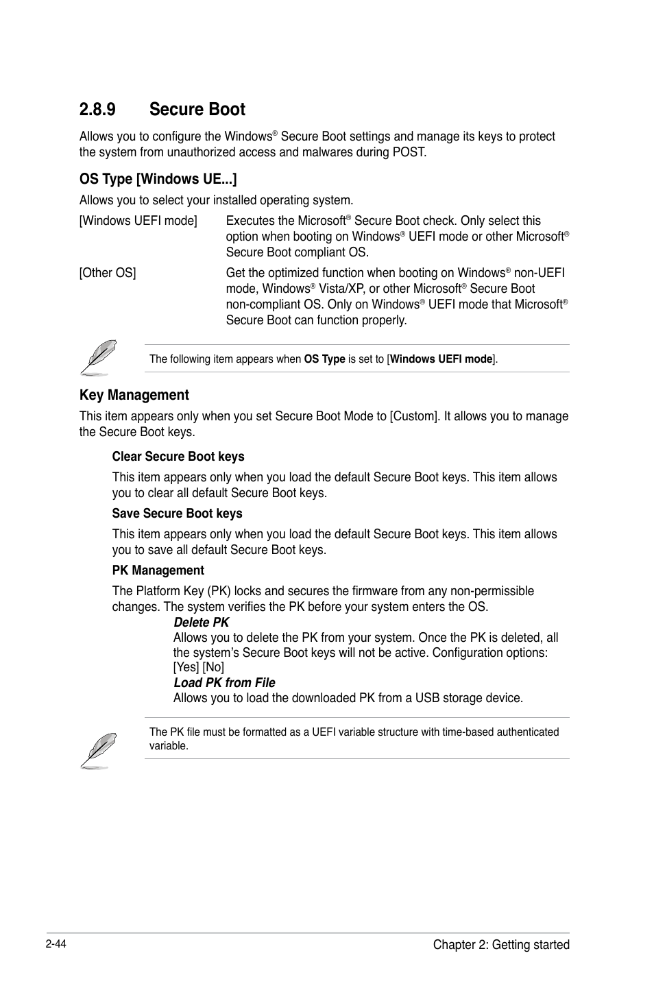 9 secure boot | Asus Q87T User Manual | Page 76 / 84