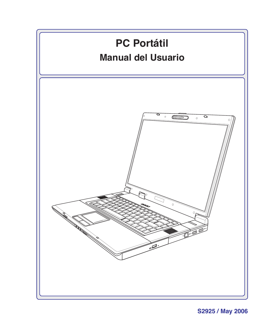 Pc portátil | Asus Z84J User Manual | Page 3 / 72