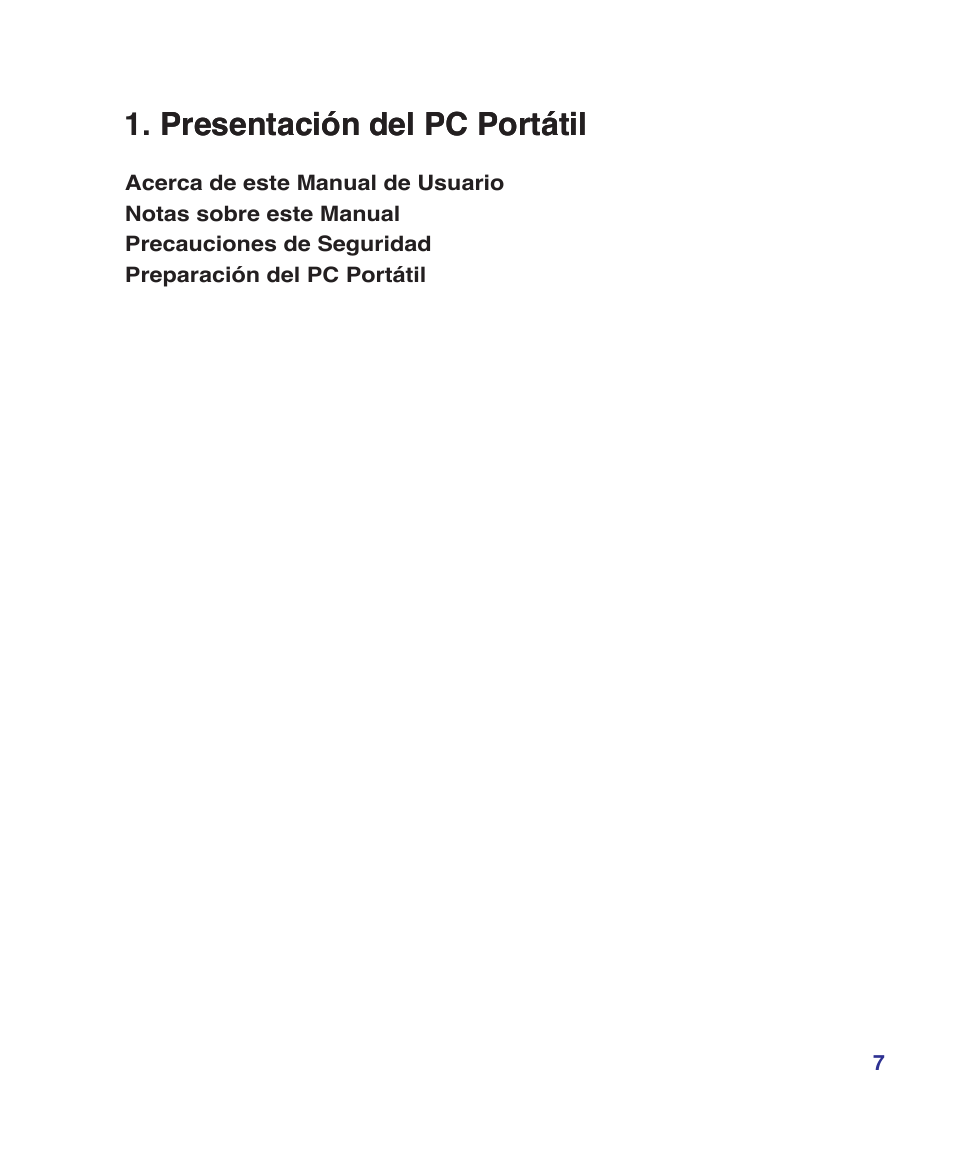 Presentación del pc portátil | Asus Z84J User Manual | Page 7 / 72