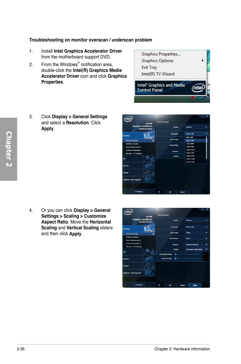 Chapter 2 | Asus P7H57D-V EVO User Manual | Page 44 / 128