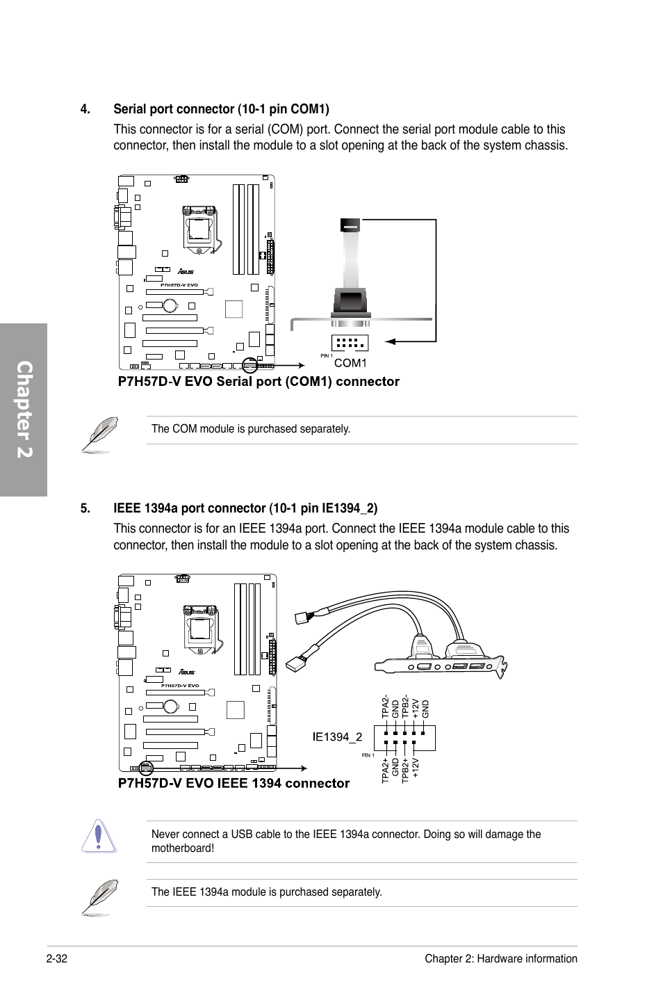 Chapter 2 | Asus P7H57D-V EVO User Manual | Page 50 / 128