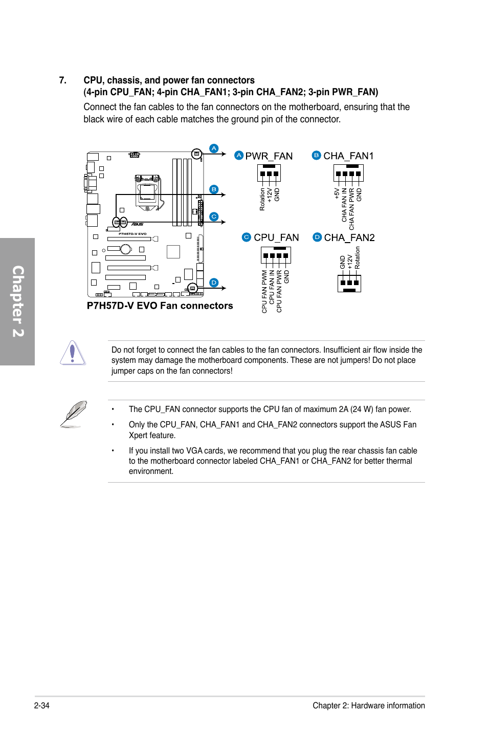 Chapter 2 | Asus P7H57D-V EVO User Manual | Page 52 / 128