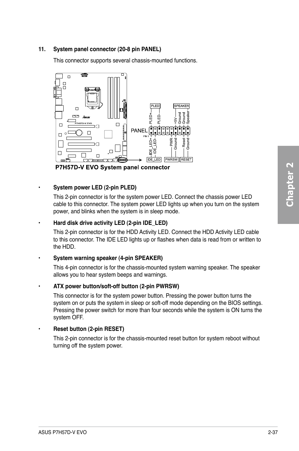 Chapter 2 | Asus P7H57D-V EVO User Manual | Page 55 / 128