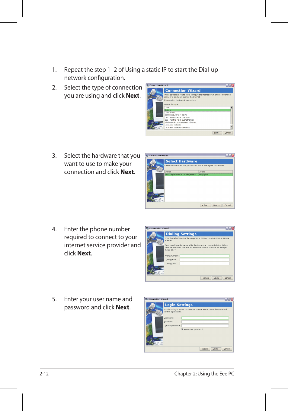 Asus Eee PC 701SD/Linux User Manual | Page 22 / 92