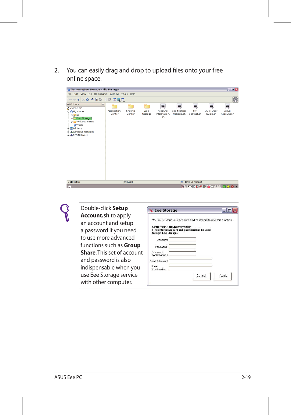 Asus Eee PC 701SD/Linux User Manual | Page 29 / 92