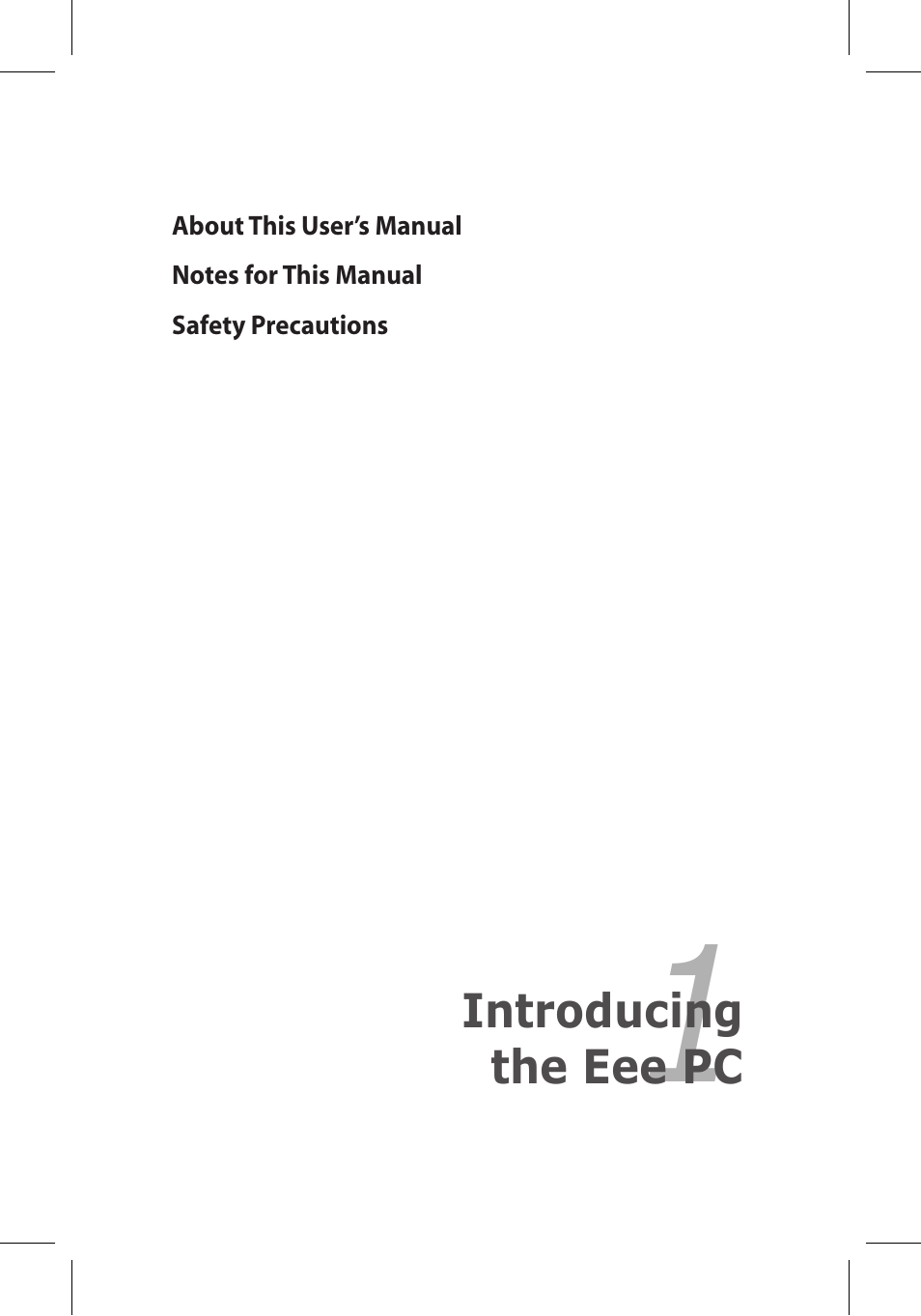 Asus Eee PC 701SD/Linux User Manual | Page 5 / 92