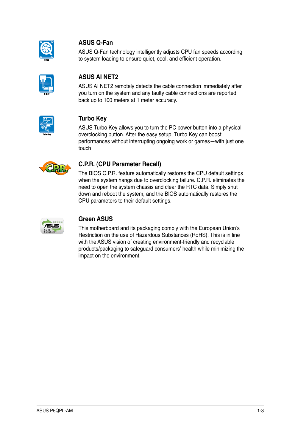 Asus P5QPL-AM User Manual | Page 13 / 60