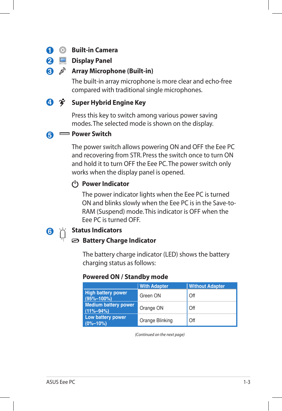 Asus Eee PC S101H/XP User Manual | Page 11 / 58