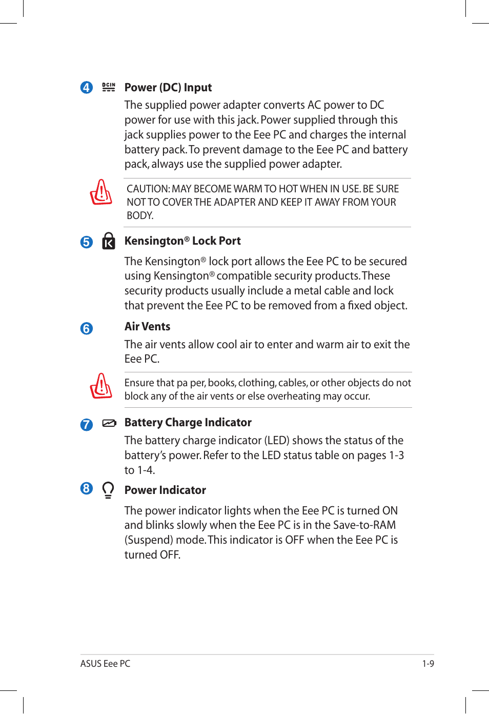 Asus Eee PC S101H/XP User Manual | Page 17 / 58