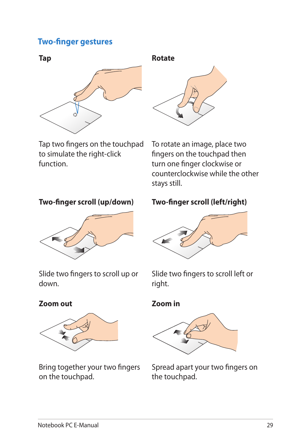 Asus X502CA User Manual | Page 29 / 104