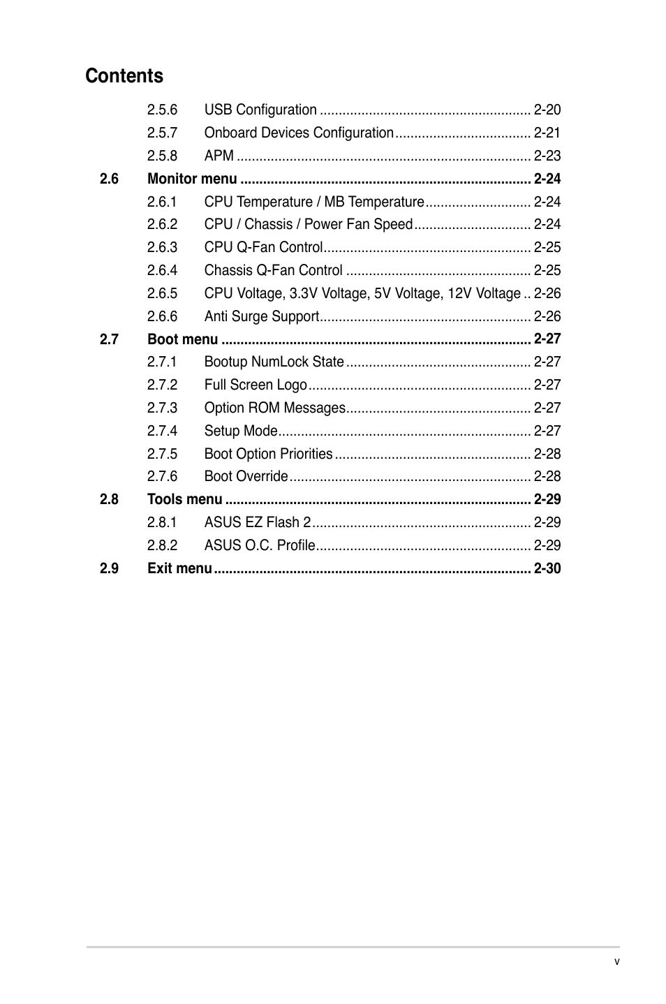 Asus P8P67-M User Manual | Page 5 / 80