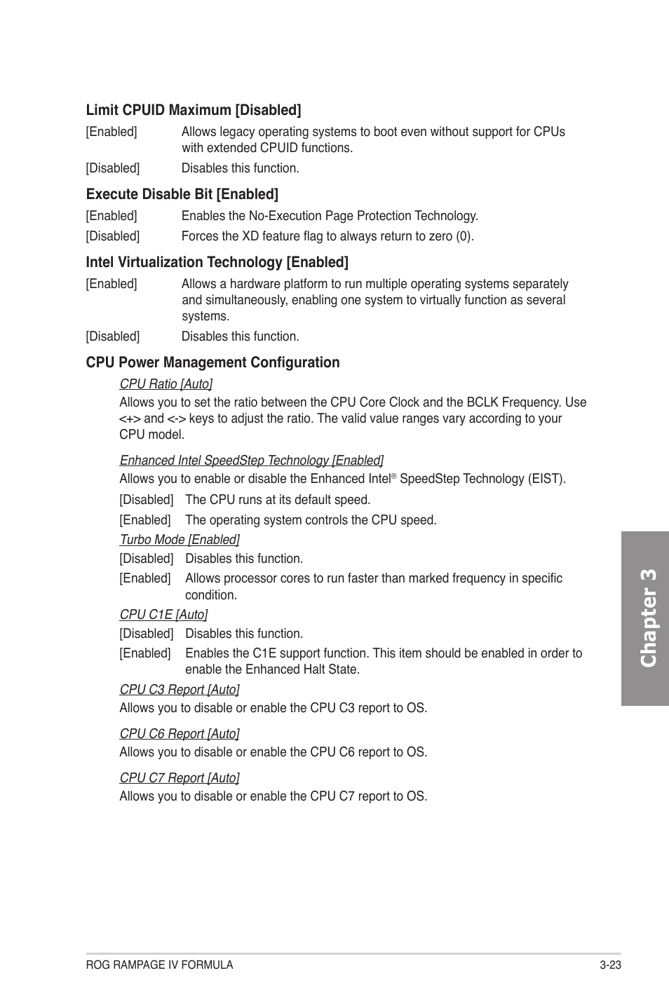 Chapter 3 | Asus Rampage IV Formula User Manual | Page 101 / 174