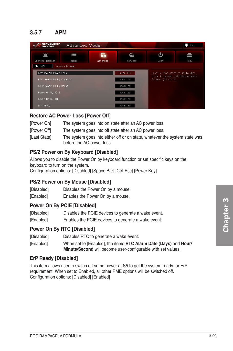 7 apm, Apm -29, Chapter 3 | Asus Rampage IV Formula User Manual | Page 107 / 174