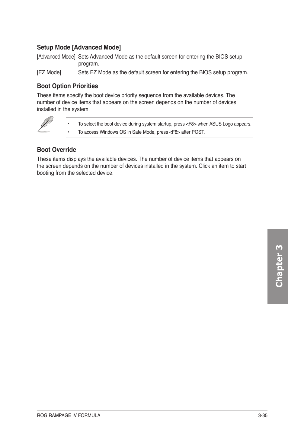 Chapter 3 | Asus Rampage IV Formula User Manual | Page 113 / 174