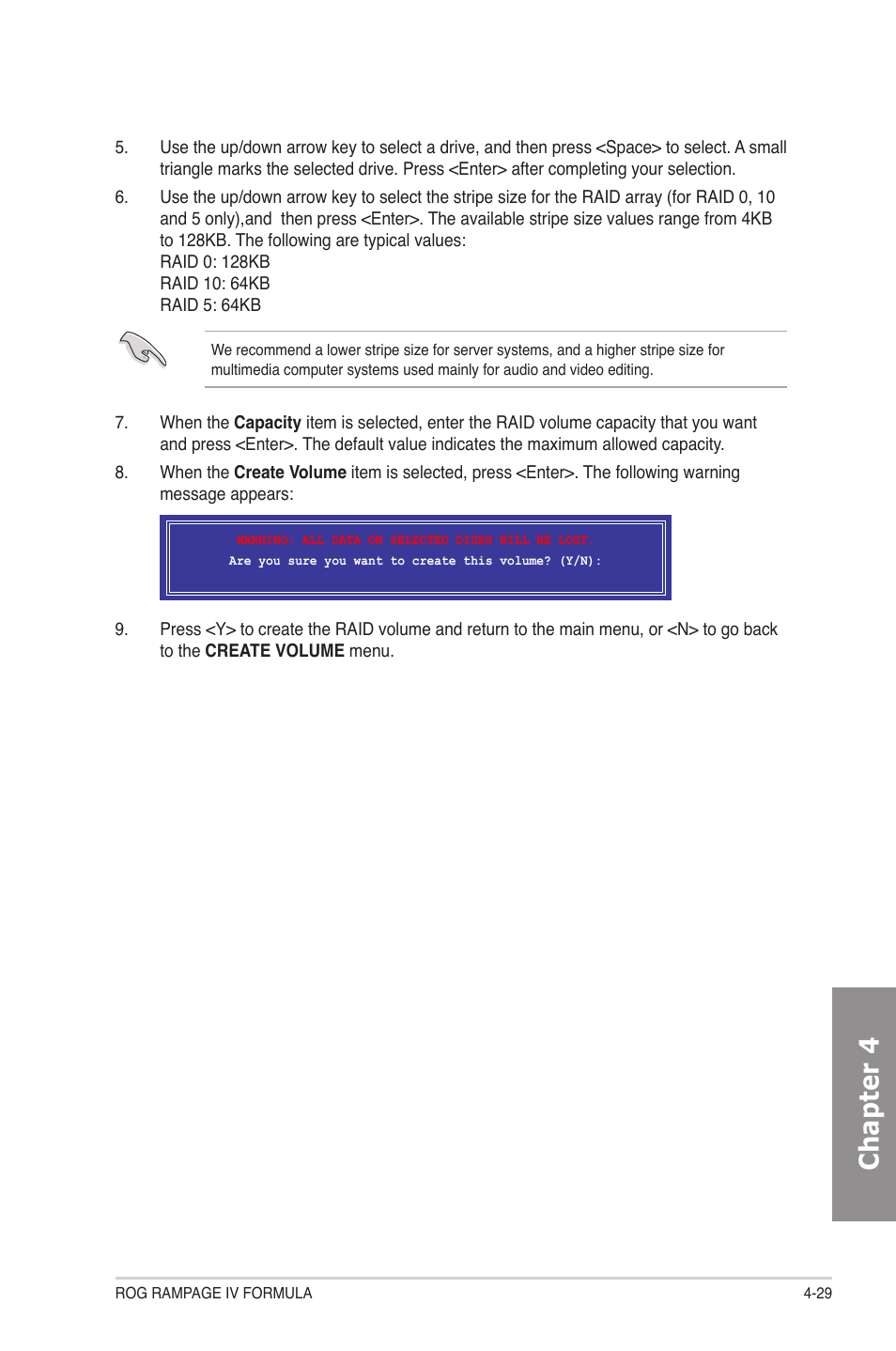 Chapter 4 | Asus Rampage IV Formula User Manual | Page 159 / 174