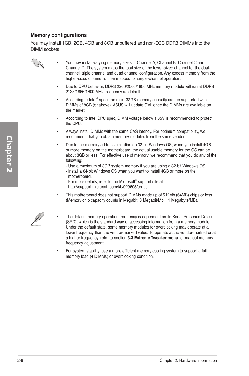 Chapter 2 | Asus Rampage IV Formula User Manual | Page 30 / 174