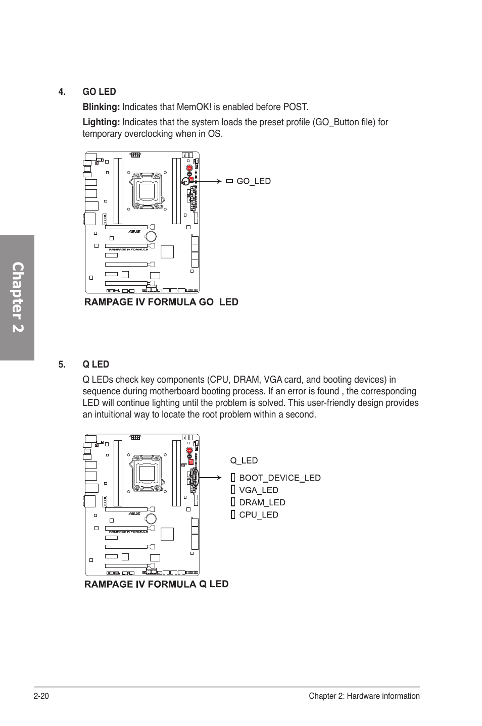 Chapter 2 | Asus Rampage IV Formula User Manual | Page 44 / 174