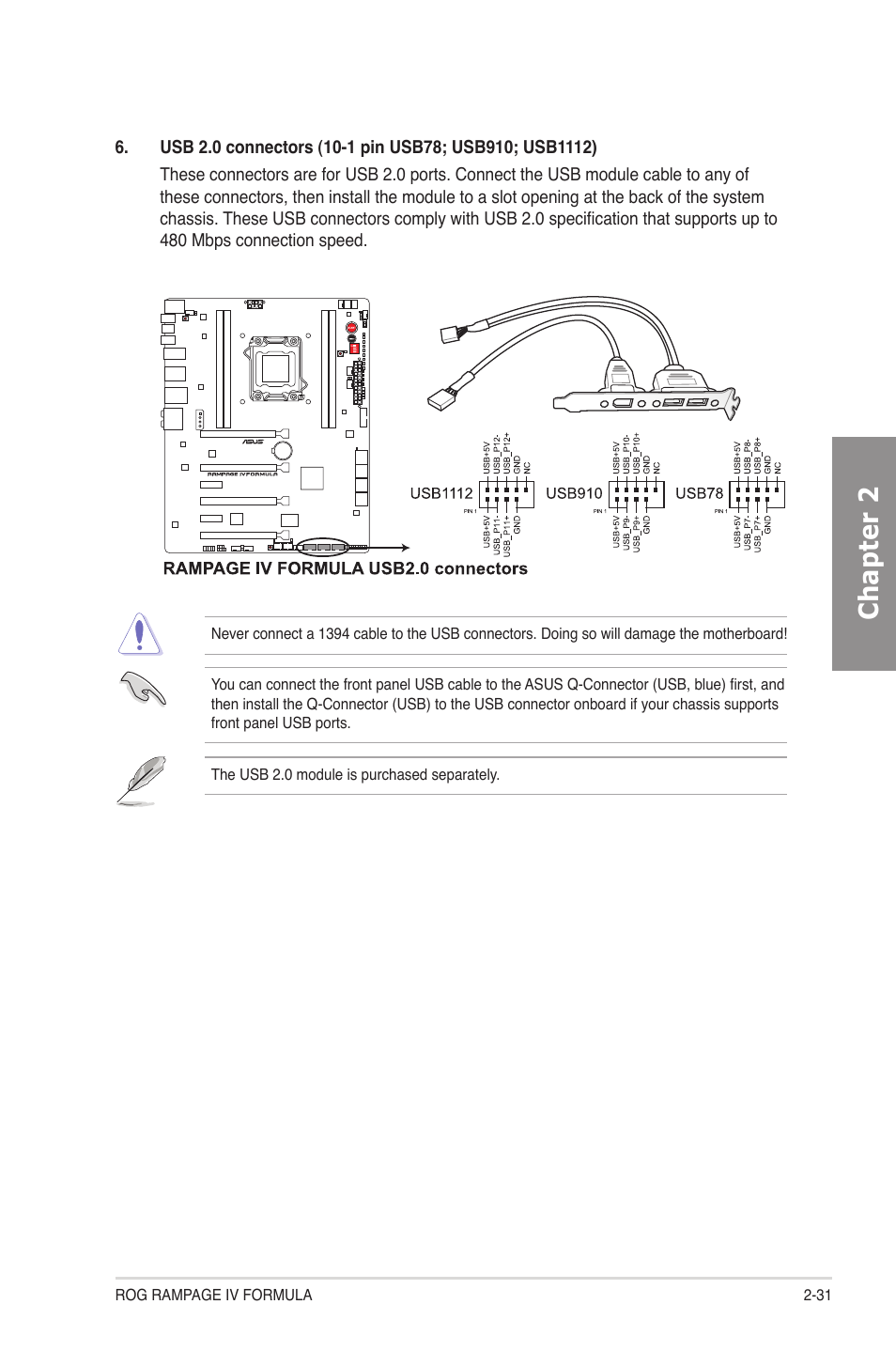 Chapter 2 | Asus Rampage IV Formula User Manual | Page 55 / 174