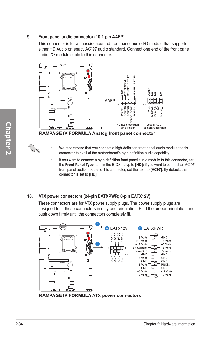 Chapter 2 | Asus Rampage IV Formula User Manual | Page 58 / 174