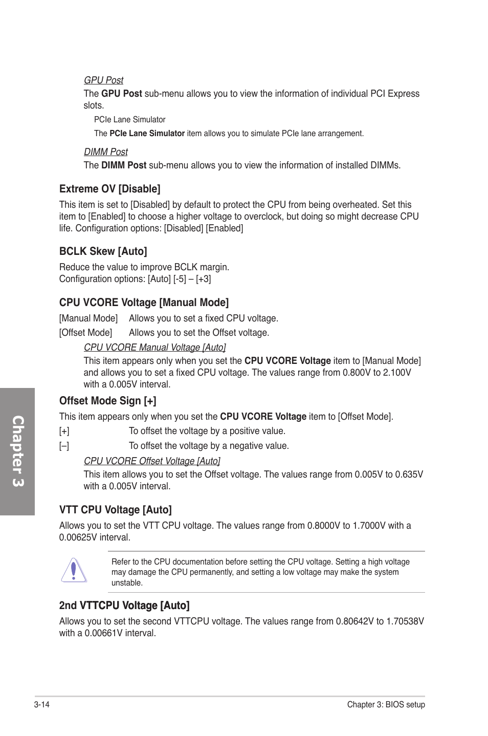 Chapter 3 | Asus Rampage IV Formula User Manual | Page 92 / 174