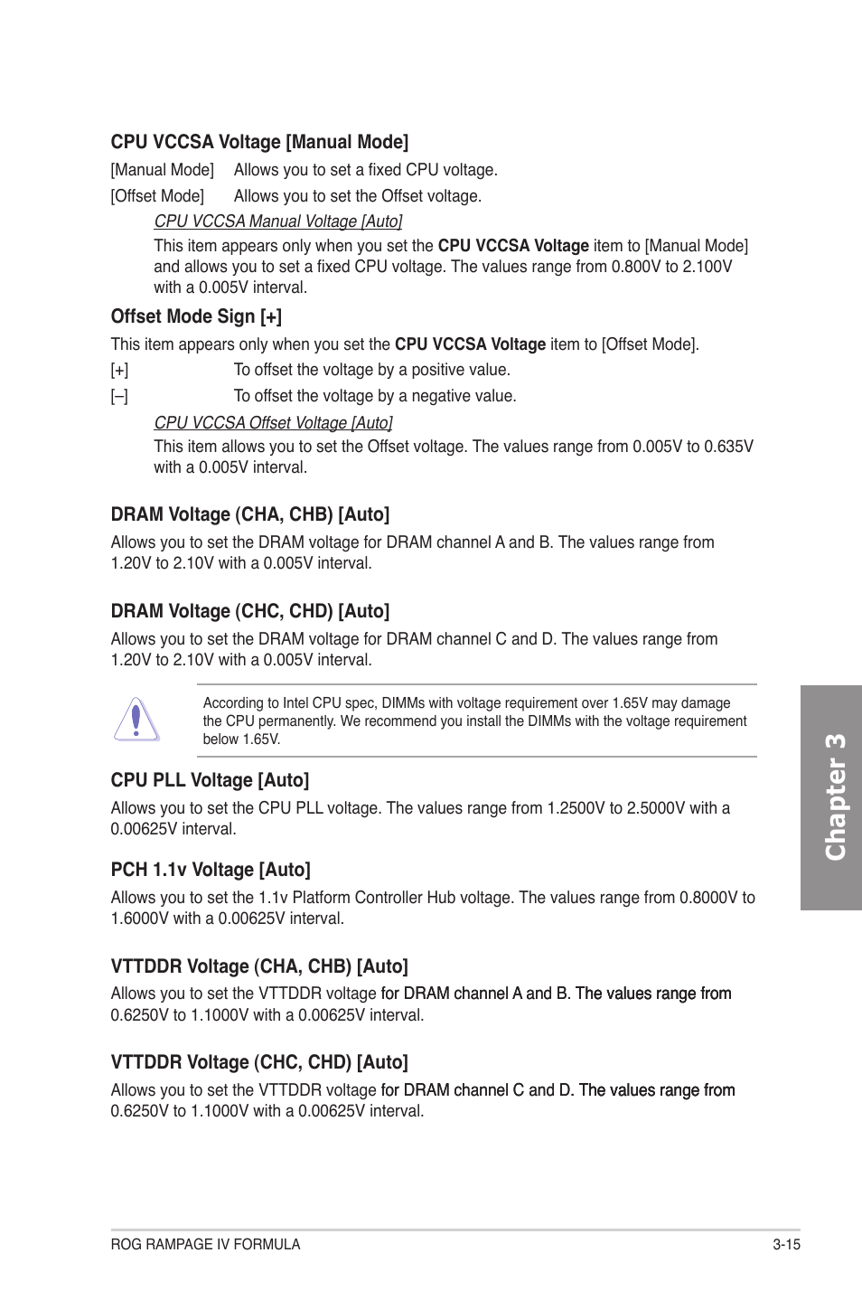 Chapter 3 | Asus Rampage IV Formula User Manual | Page 93 / 174