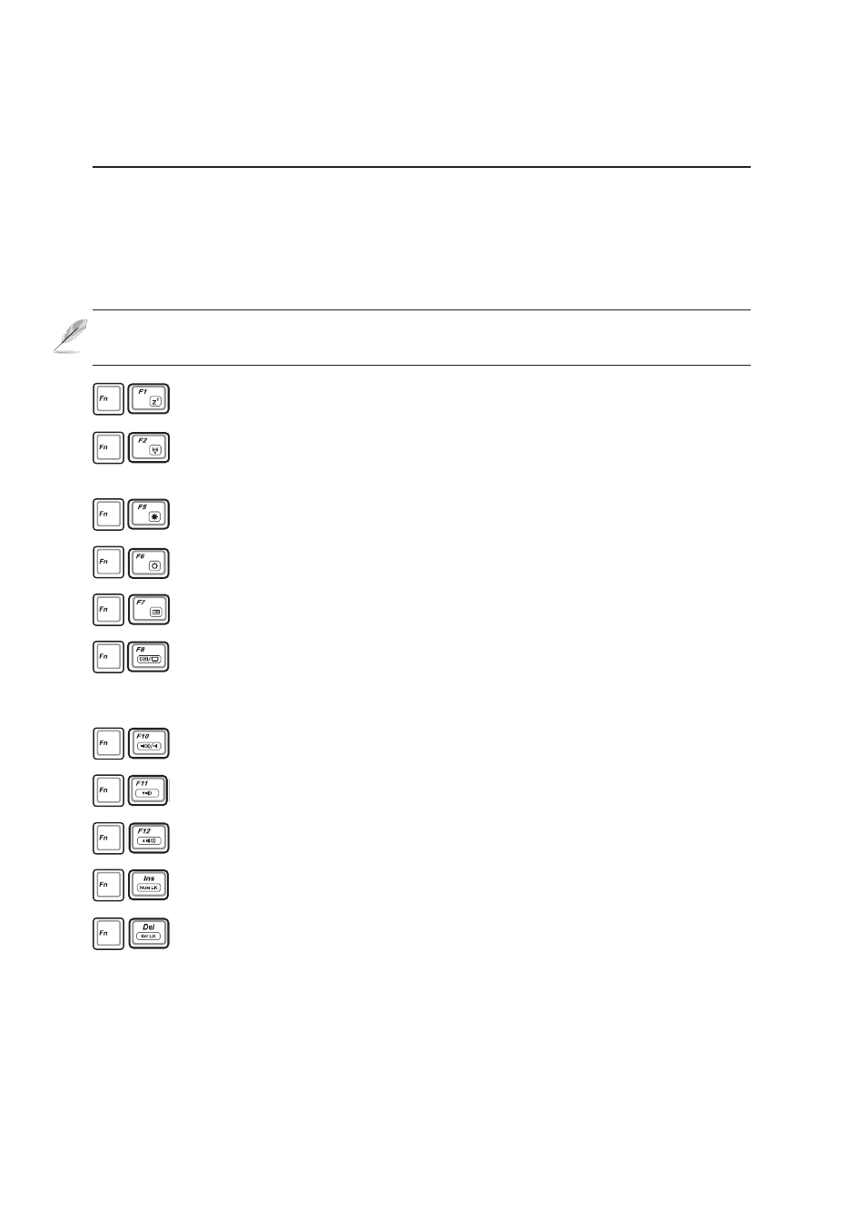 Using the keyboard, Colored hot keys | Asus M6N User Manual | Page 39 / 76