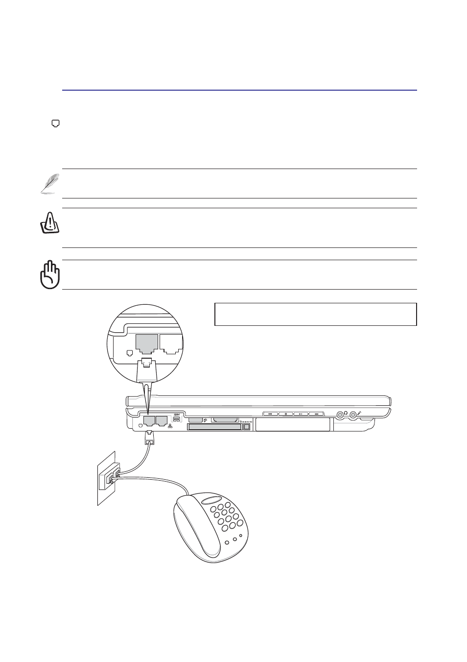 Modem connection | Asus M6N User Manual | Page 52 / 76