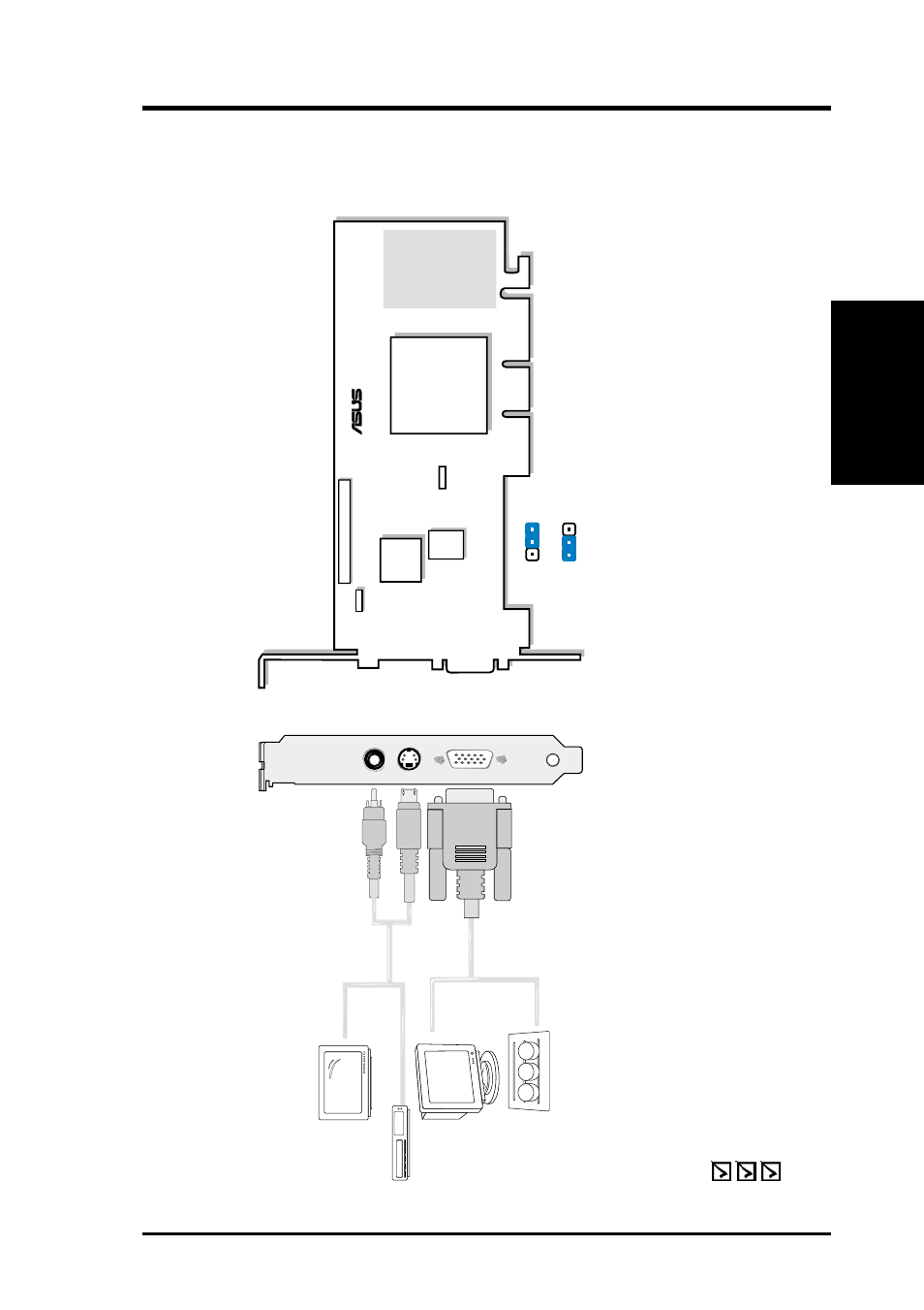 Hardware setup, Asus v7100 pro / t layout, Item checklist | 64/32mb frame buf fer, Use the same tv standard for all devices | Asus V7100 Series User Manual | Page 9 / 124