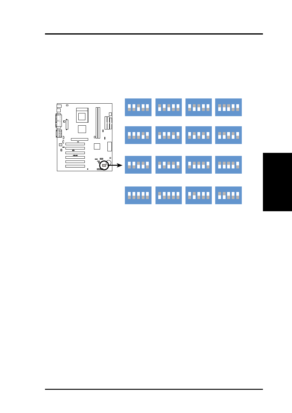 Hardware setup, Asus a7v-e user’s manual 19, H/w setup motherboard settings | Asus A7V-E User Manual | Page 19 / 84