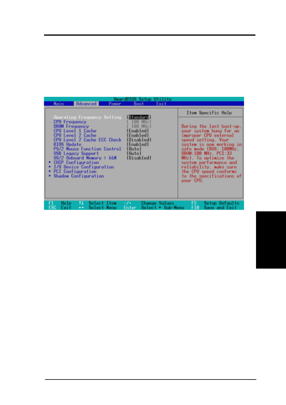 Bios setup | Asus A7V-E User Manual | Page 55 / 84