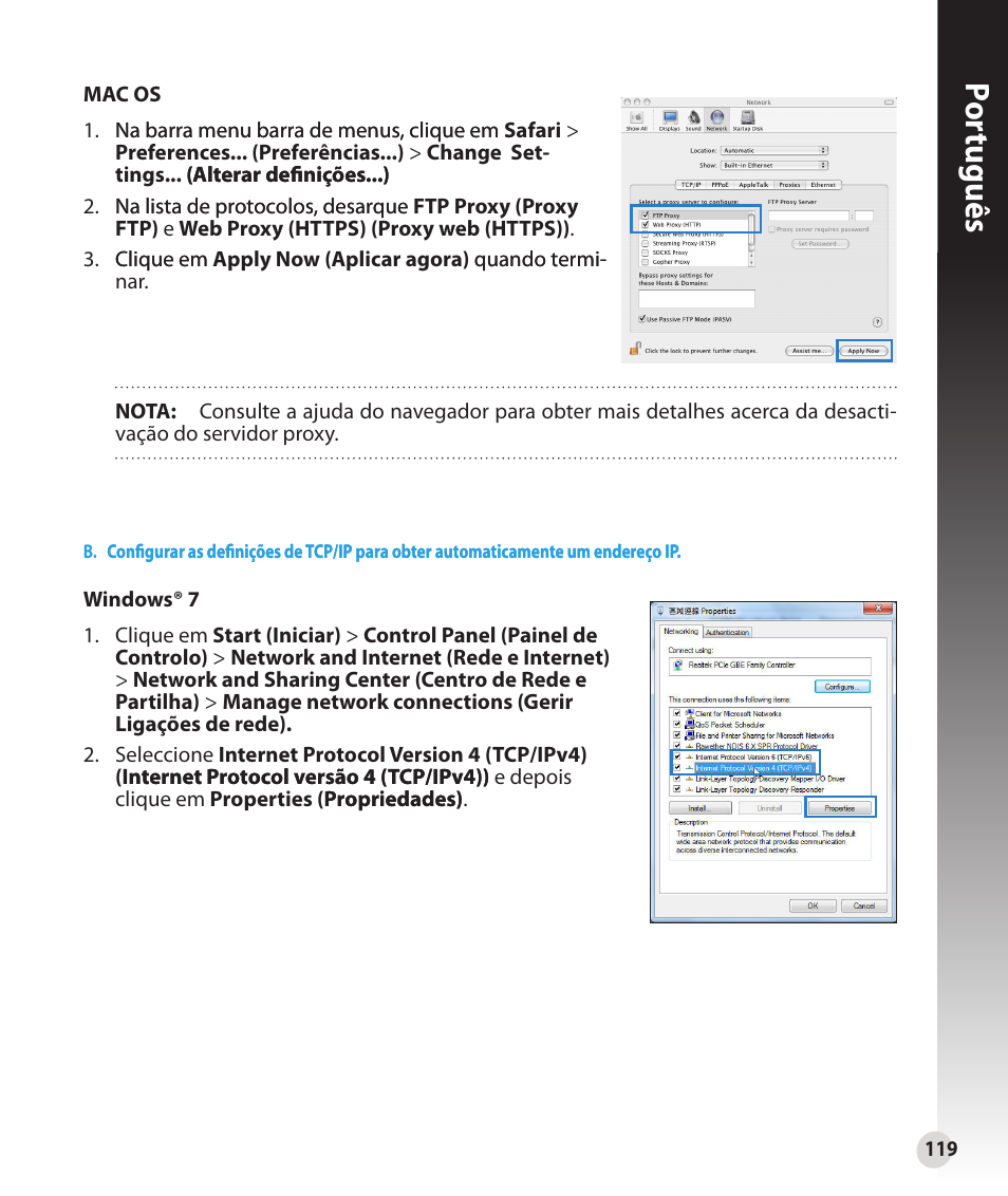 Por tuguês | Asus RT-N16 User Manual | Page 107 / 147
