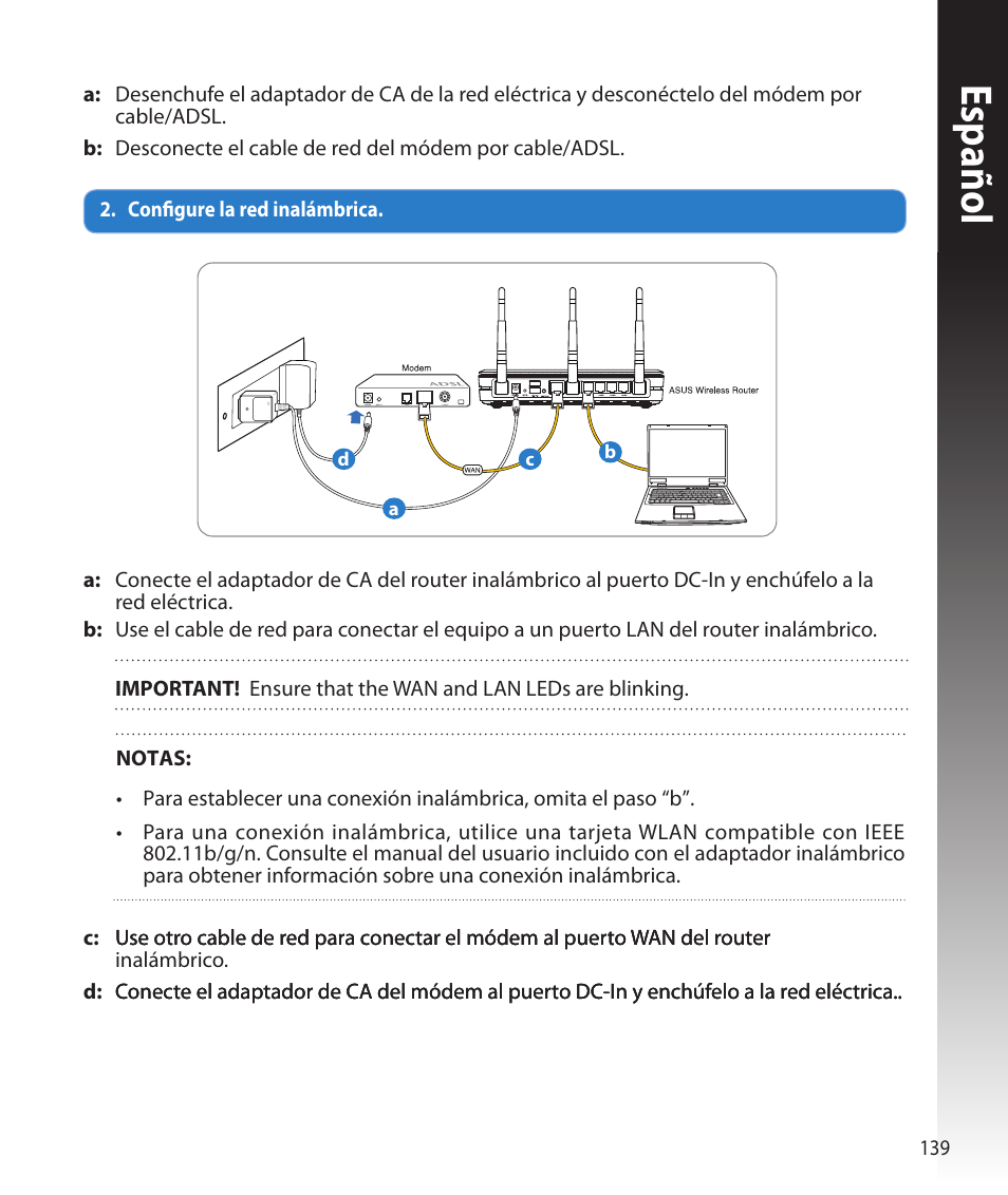 Español | Asus RT-N16 User Manual | Page 127 / 147