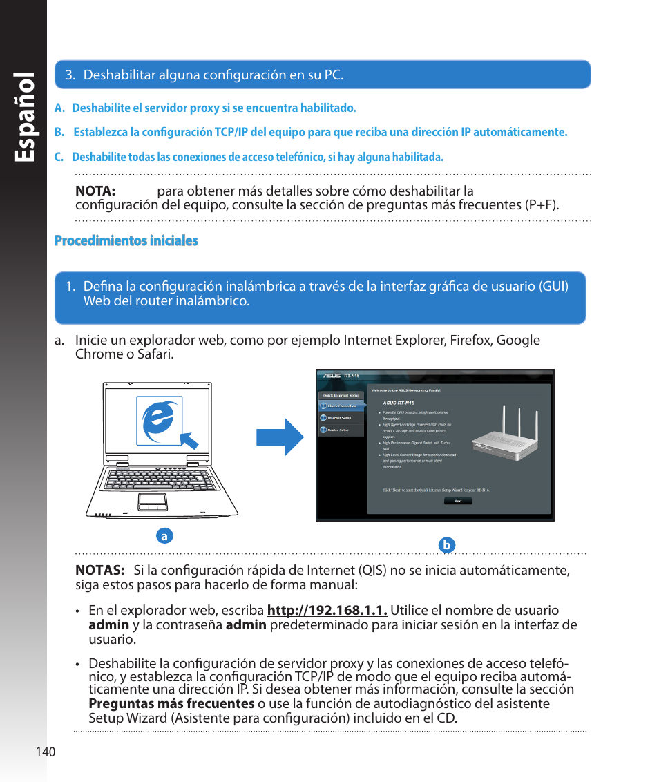 Español | Asus RT-N16 User Manual | Page 128 / 147
