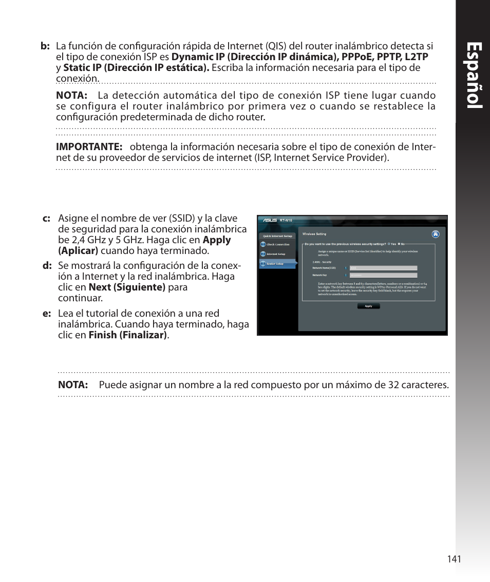 Español | Asus RT-N16 User Manual | Page 129 / 147