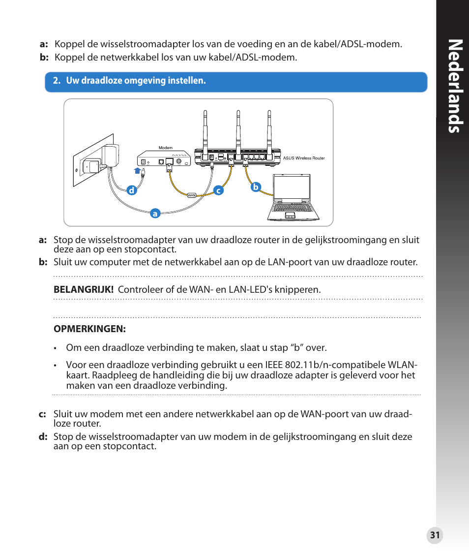 Neder lands | Asus RT-N16 User Manual | Page 31 / 147