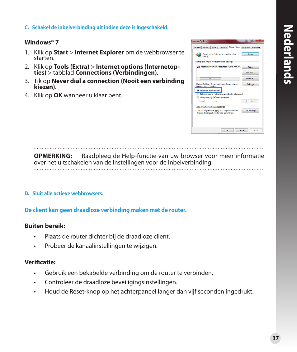 Neder lands | Asus RT-N16 User Manual | Page 37 / 147