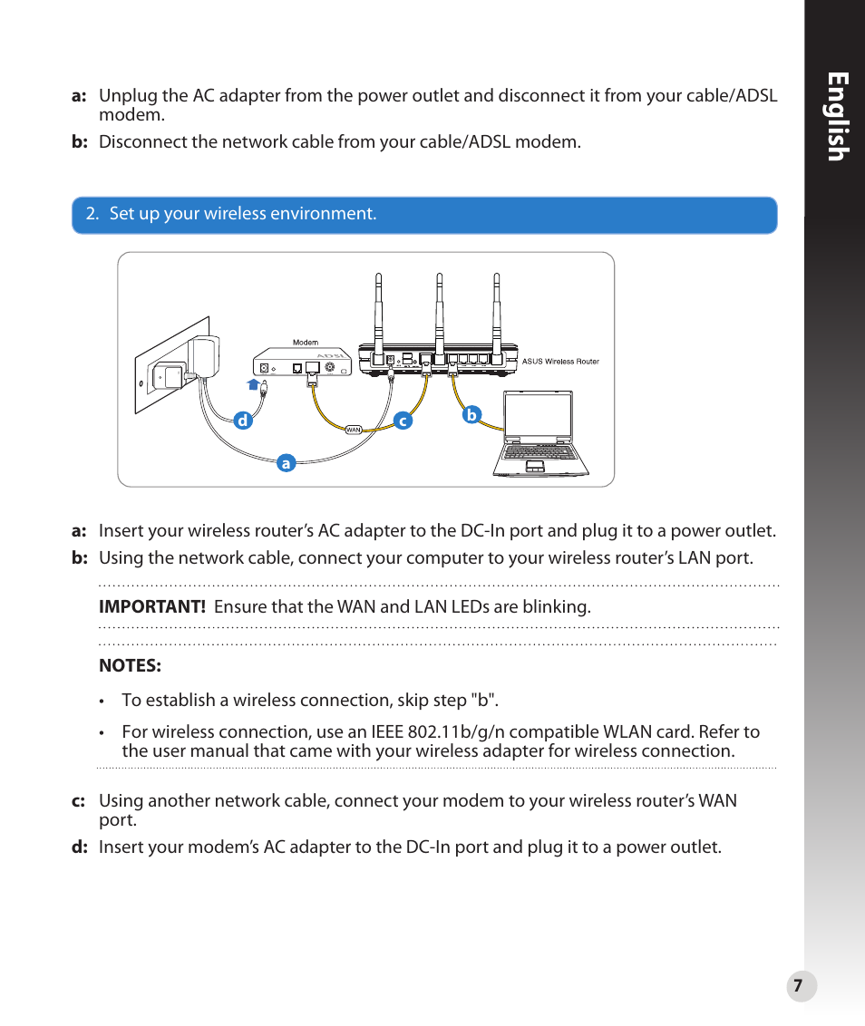 English | Asus RT-N16 User Manual | Page 7 / 147