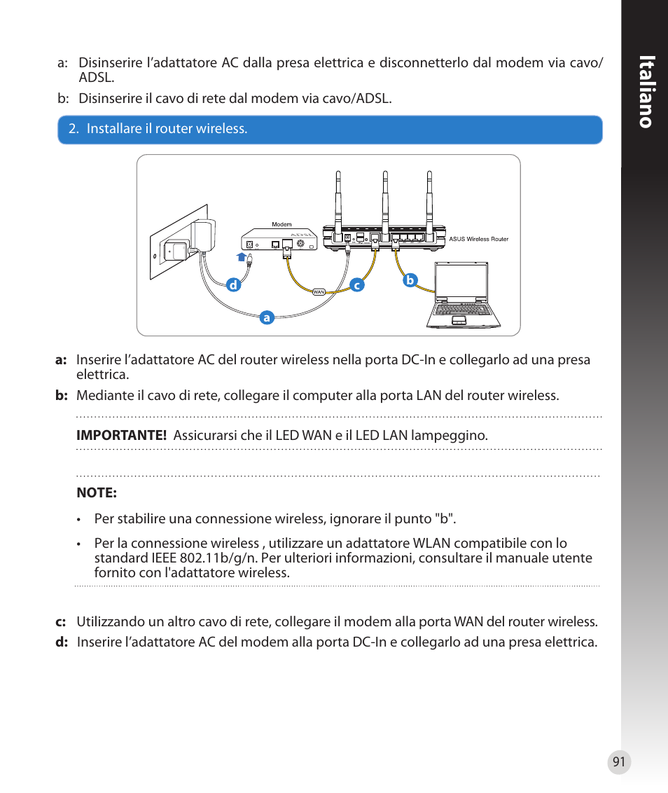 Italiano | Asus RT-N16 User Manual | Page 79 / 147