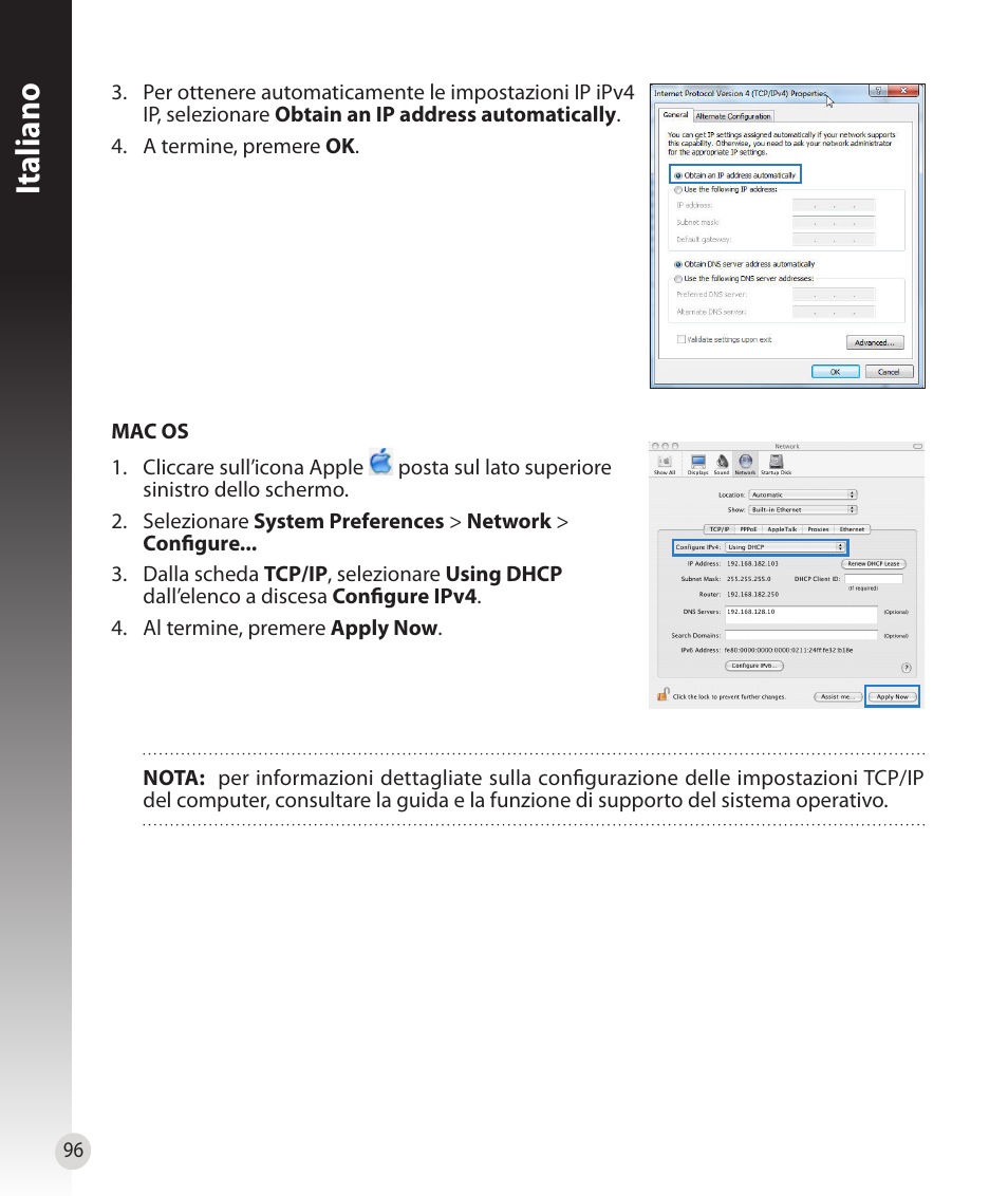 Italiano | Asus RT-N16 User Manual | Page 84 / 147